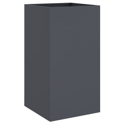 vidaXL Pflanzkübel Anthrazit 42x38x75 cm Stahl
