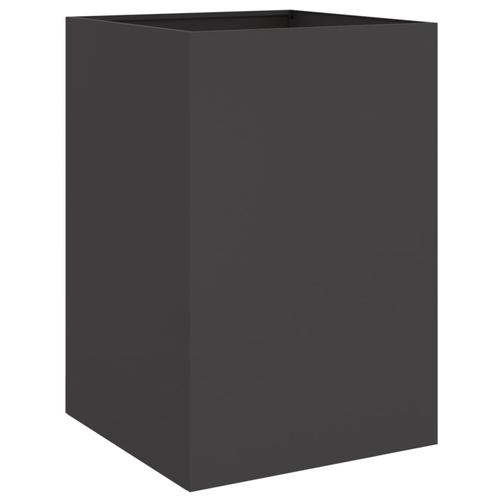 vidaXL Jardinière noire 52x48x75 cm Acier