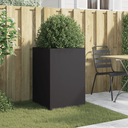 vidaXL Jardinière noire 52x48x75 cm Acier