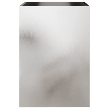 vidaXL Pflanzkübel Silbern 52x48x75 cm Edelstahl