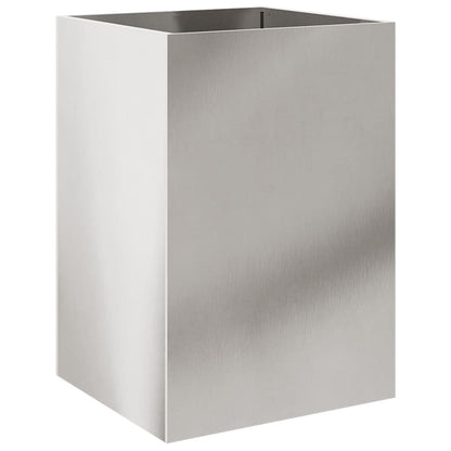 vidaXL Pflanzkübel Silbern 52x48x75 cm Edelstahl