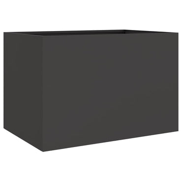 vidaXL Pflanzkübel Schwarz 62x40x39 cm Stahl