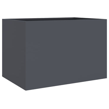 vidaXL Pflanzkübel Anthrazit 62x47x46 cm Stahl