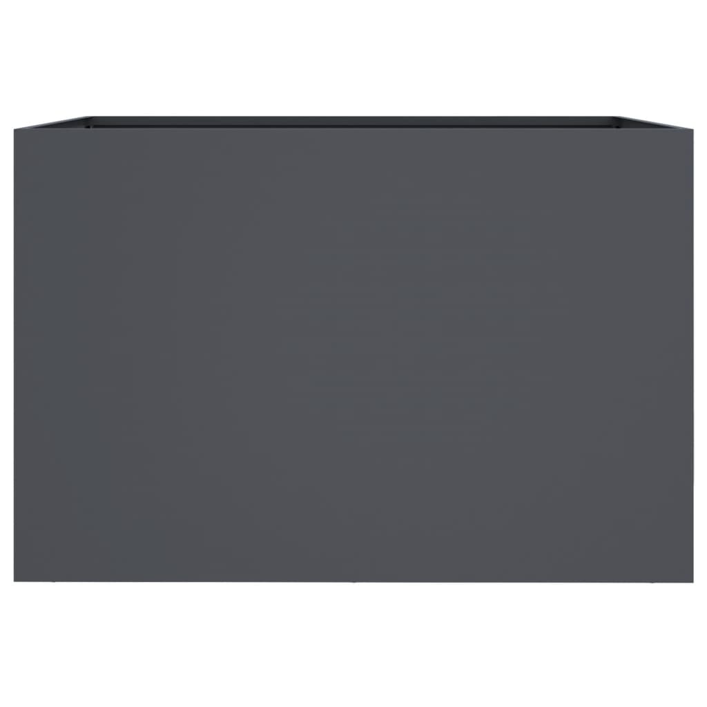 vidaXL Pflanzkübel Anthrazit 62x47x46 cm Stahl