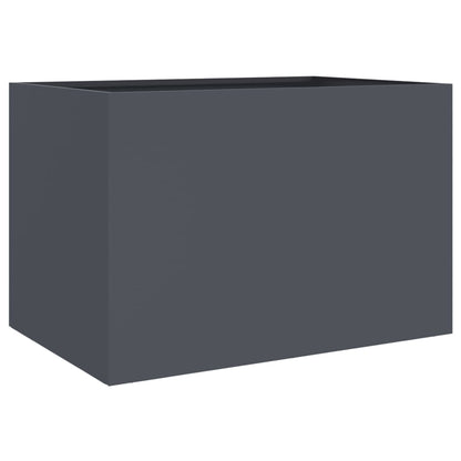 vidaXL Pflanzkübel Anthrazit 62x47x46 cm Stahl