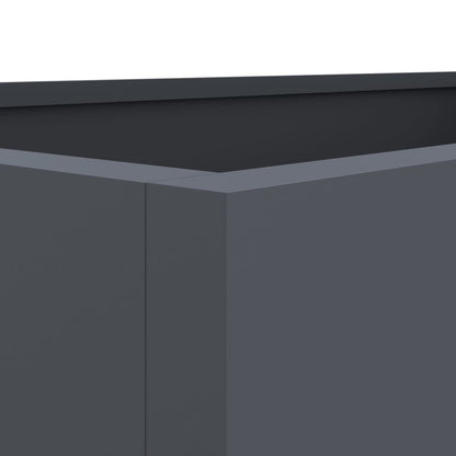vidaXL Pflanzkübel Anthrazit 62x47x46 cm Stahl