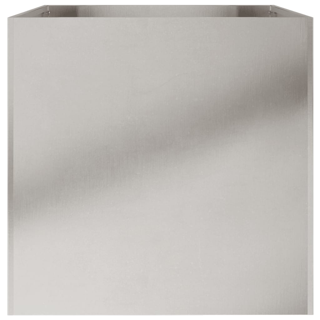 vidaXL Pflanzkübel Silbern 62x47x46 cm Edelstahl