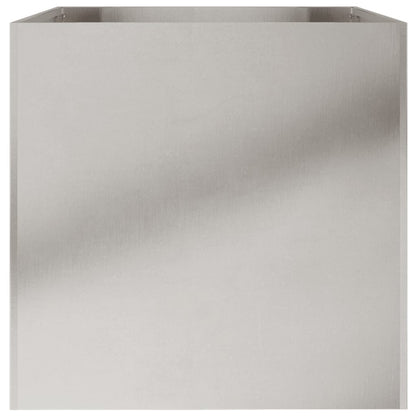 vidaXL Pflanzkübel Silbern 62x47x46 cm Edelstahl