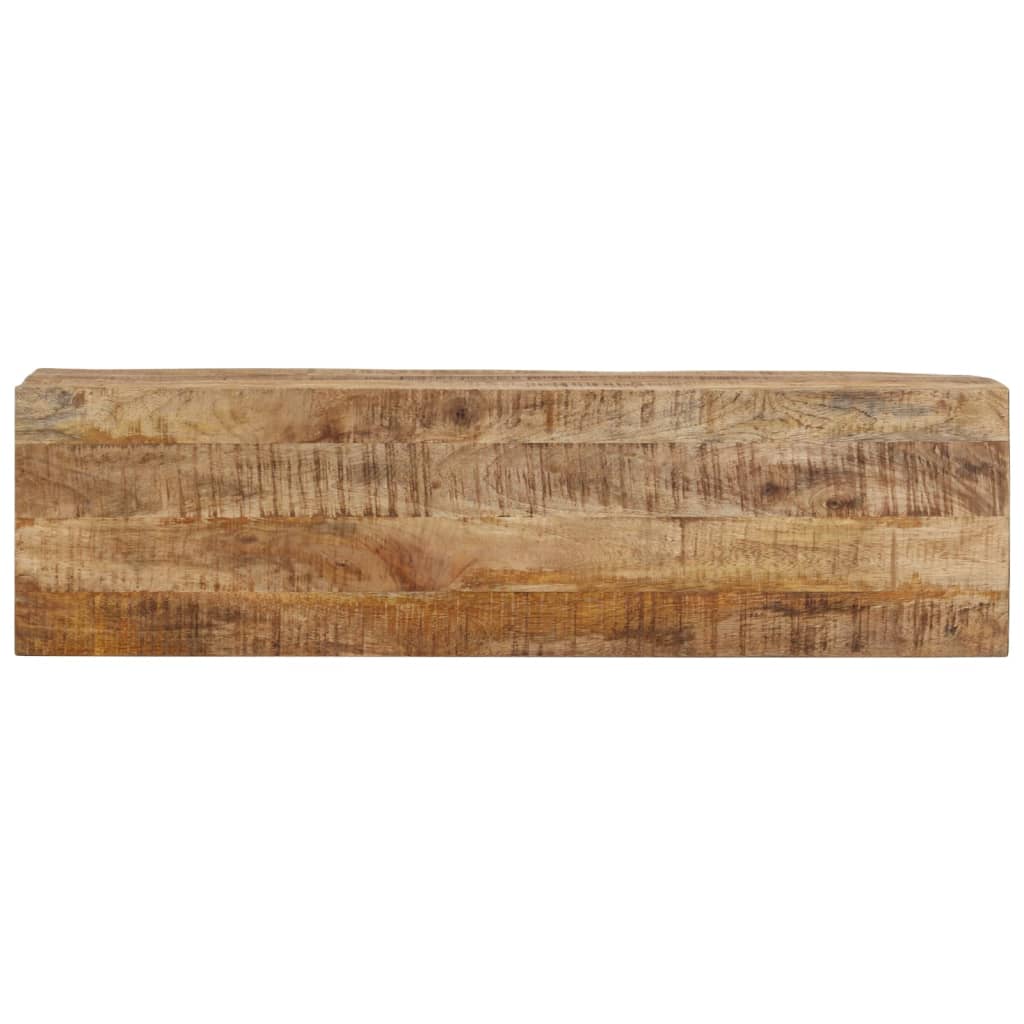 vidaXL Table console 110x30x75 cm Bois de manguier massif brut et fer