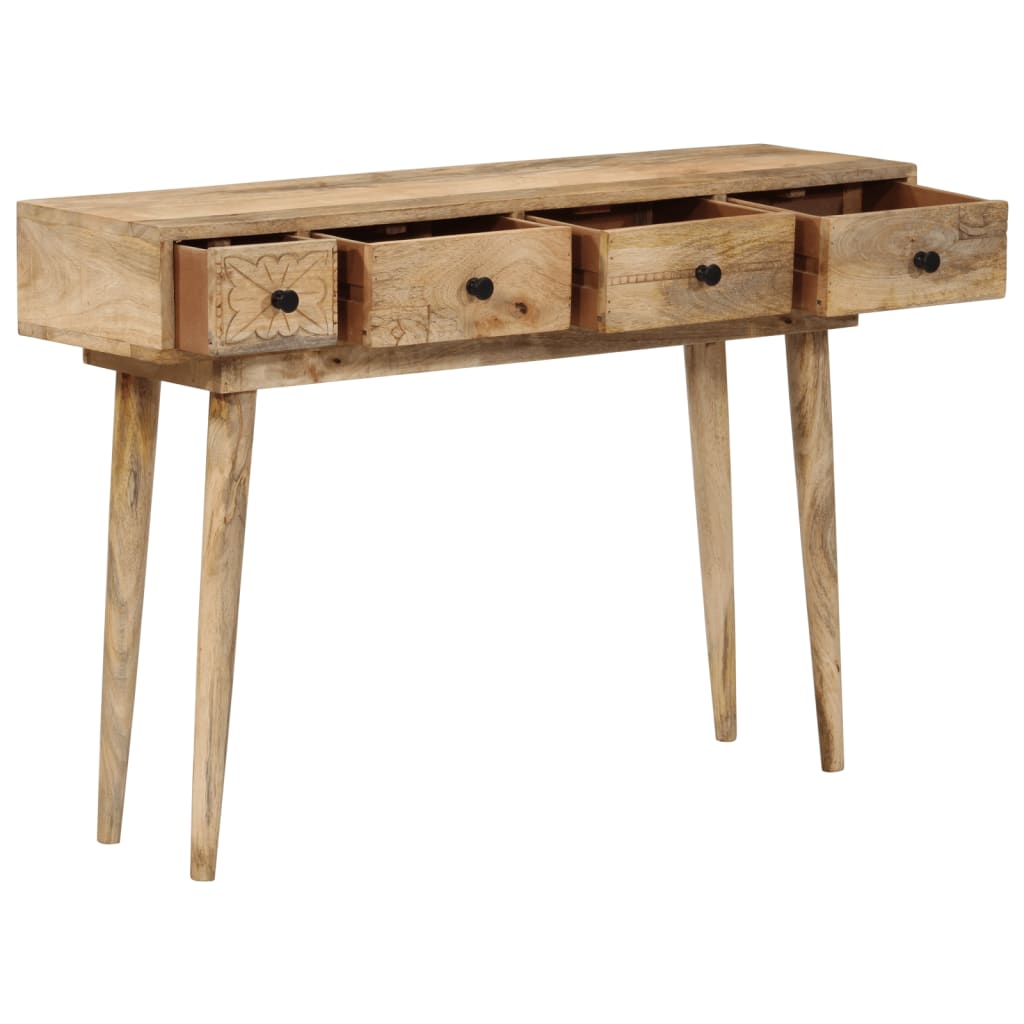 vidaXL Table console 110x30x75 cm Bois de manguier massif
