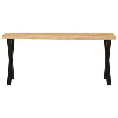 Bank Baumkante 105 cm Massivholz Mango