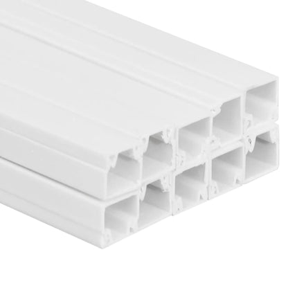 vidaXL Installationsrohre 15x10 mm 10 m PVC