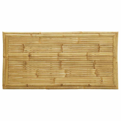 vidaXL 5-tlg. Bistro-Set Klappbar mit Dunkelgrauen Kissen Bambus
