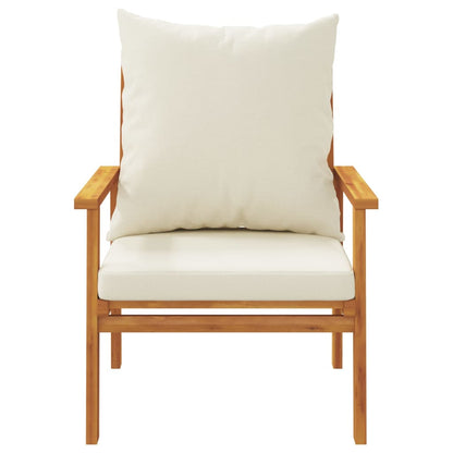 vidaXL 4-tlg. Garten-Lounge-Set mit Kissen Massivholz Akazie