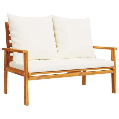vidaXL 4-tlg. Garten-Lounge-Set mit Kissen Massivholz Akazie
