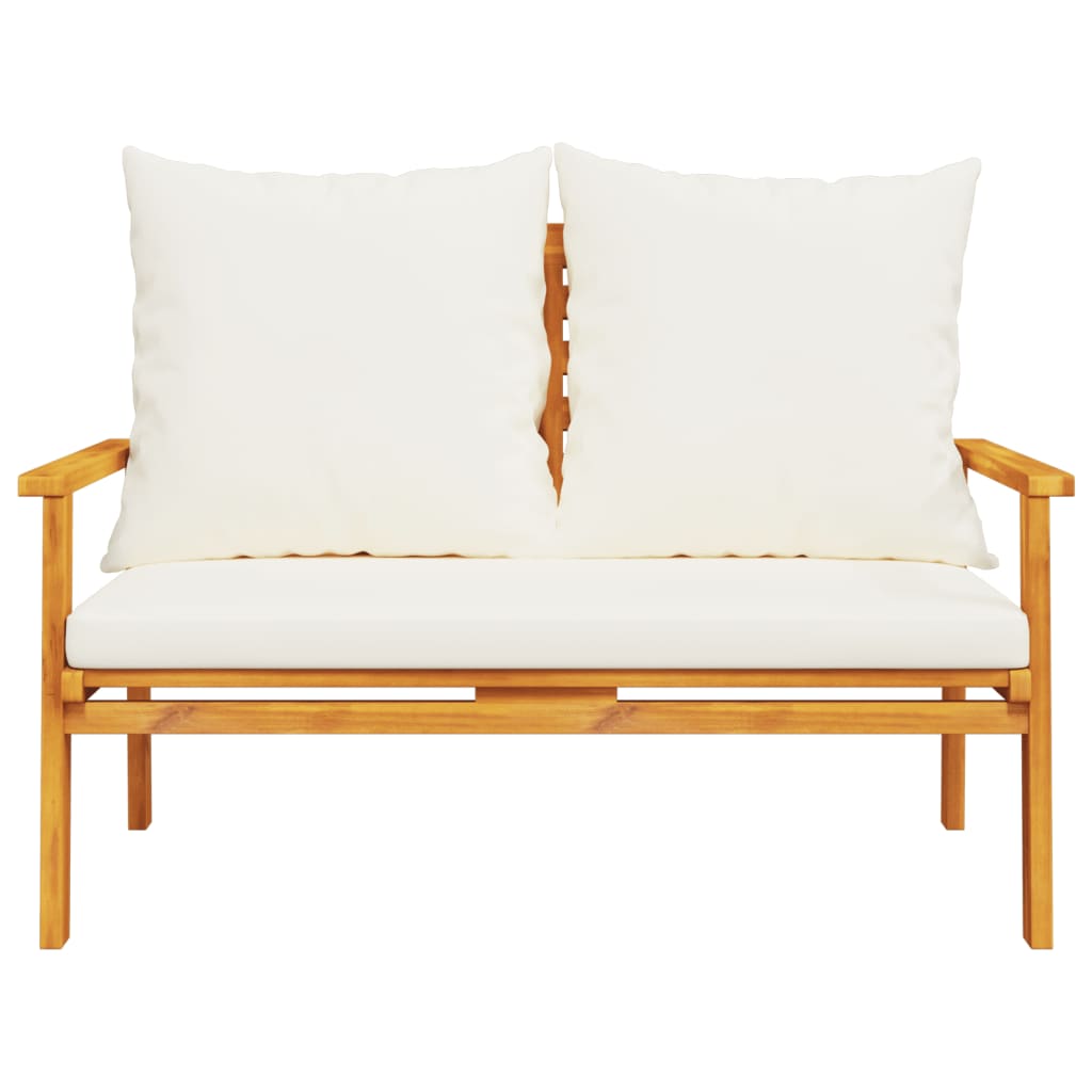 vidaXL 4-tlg. Garten-Lounge-Set mit Kissen Massivholz Akazie