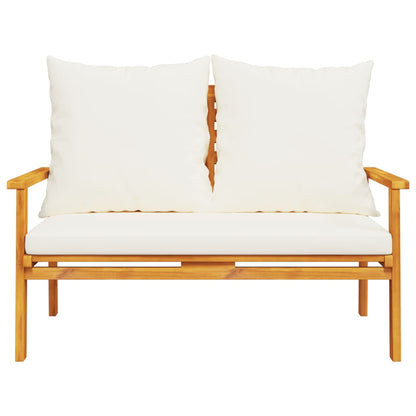 vidaXL 4-tlg. Garten-Lounge-Set mit Kissen Massivholz Akazie