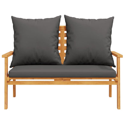 vidaXL 4-tlg. Garten-Lounge-Set mit Kissen Massivholz Akazie