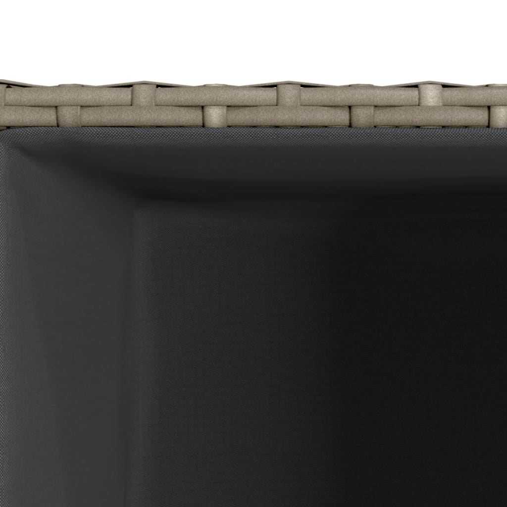 vidaXL Jardinières 2 pcs Gris 30x30x60 cm Résine tressée
