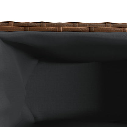 vidaXL Pflanzkübel mit 3 Töpfen 2 Stk. Braun 105x30x32 cm Poly Rattan