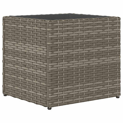 vidaXL Pflanzkübel 2 Stk. Grau 36x30x32 cm Poly Rattan