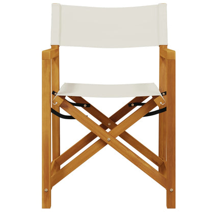 vidaXL Chaises de jardin pliantes 6 pcs Crème Tissu