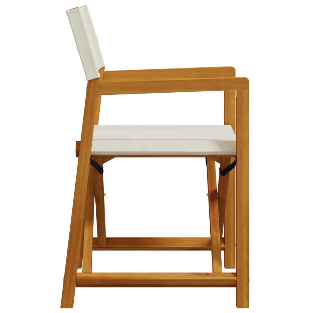 vidaXL Chaises de jardin pliantes 6 pcs Crème Tissu