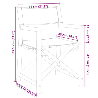 vidaXL Chaises de jardin pliantes 6 pcs Crème Tissu