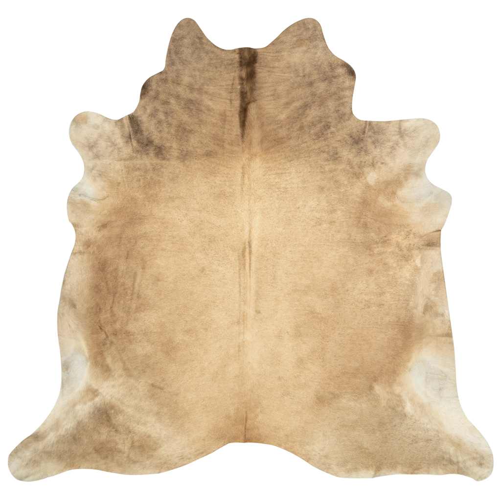 vidaXL Teppich Echtes Rindsleder Beige 180x220 cm