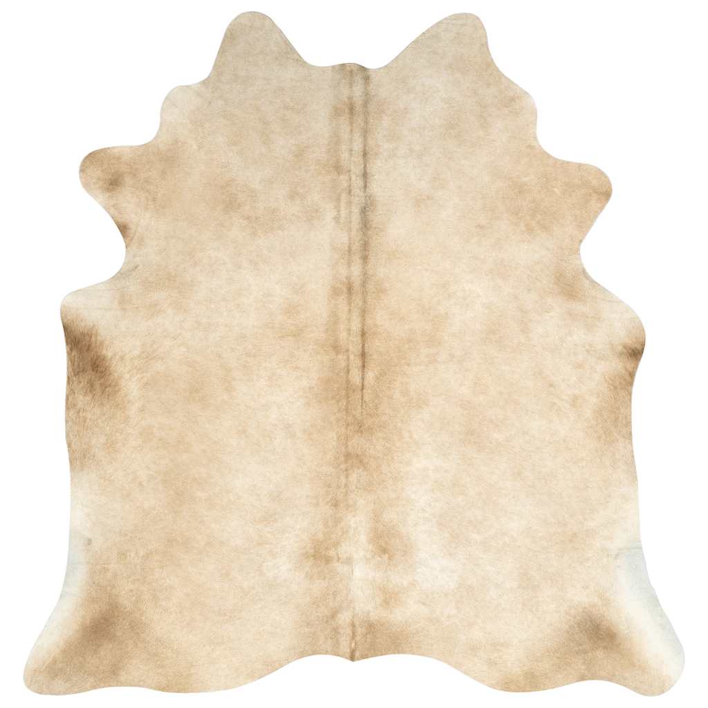 vidaXL Teppich Echtes Rindsleder Beige 180x220 cm
