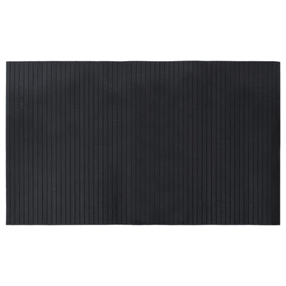 vidaXL Tapis Rectangulaire Noir 60x100 cm Bambou
