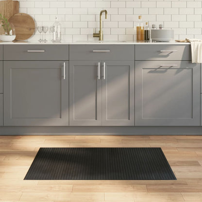 vidaXL Tapis Rectangulaire Noir 60x100 cm Bambou