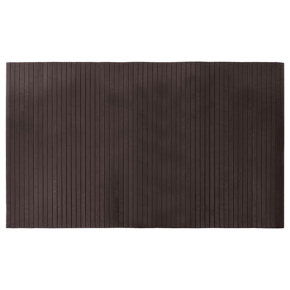 vidaXL Teppich Rechteckig Dunkelbraun 60x100 cm Bambus