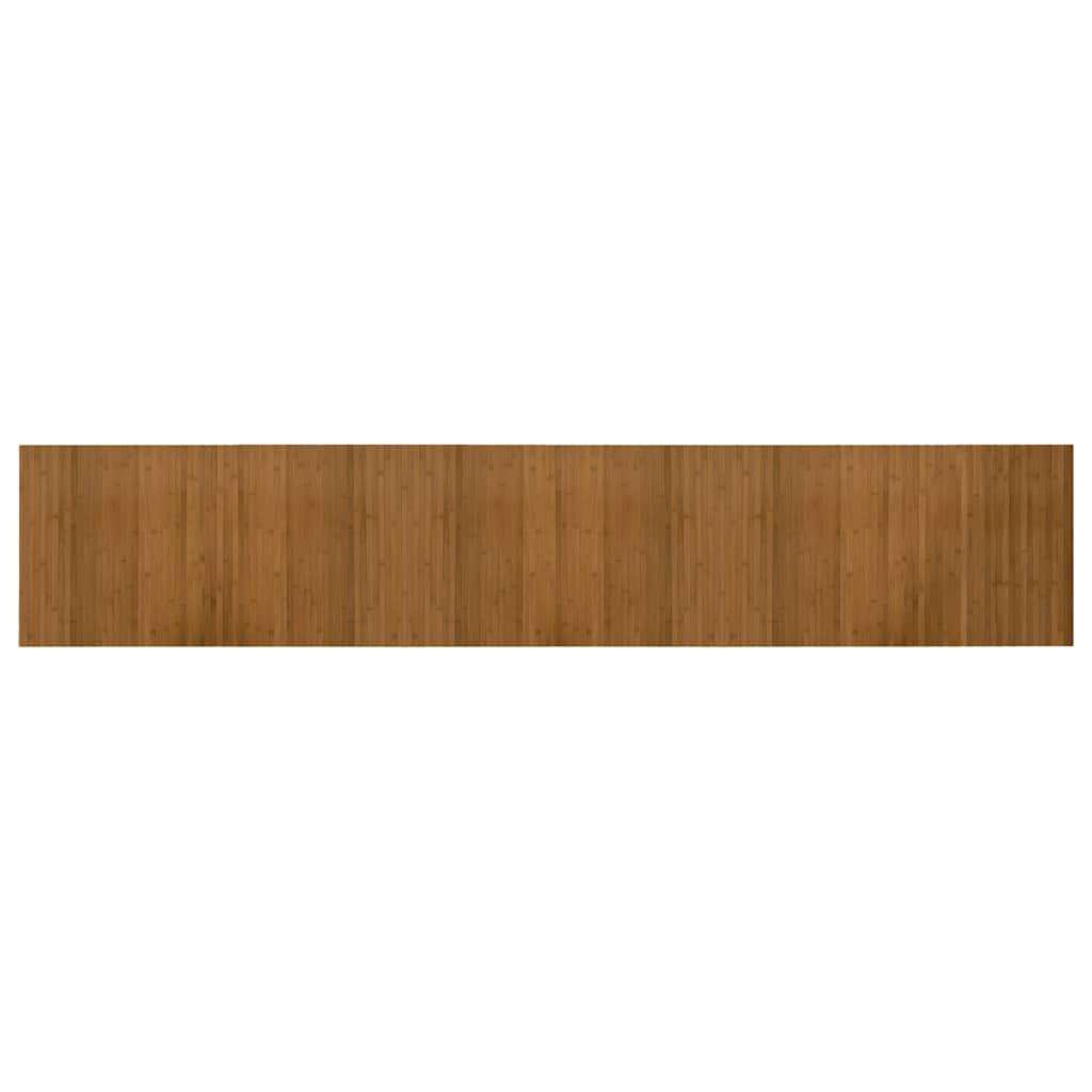 vidaXL Teppich Rechteckig Braun 60x300 cm Bambus