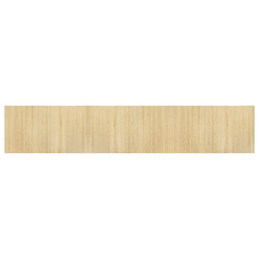 vidaXL Teppich Rechteckig Hell Natur 60x300 cm Bambus