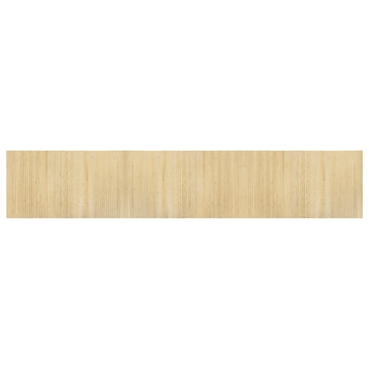vidaXL Teppich Rechteckig Hell Natur 60x300 cm Bambus