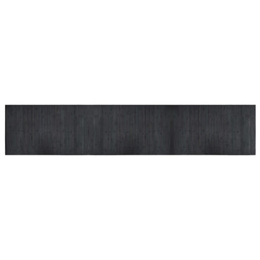 vidaXL Teppich Rechteckig Grau 60x300 cm Bambus