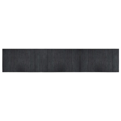 vidaXL Teppich Rechteckig Grau 60x300 cm Bambus