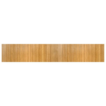 vidaXL Teppich Rechteckig Natur 60x400 cm Bambus