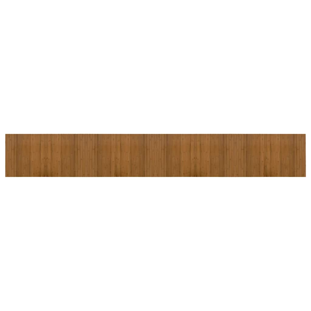 vidaXL Teppich Rechteckig Braun 60x400 cm Bambus