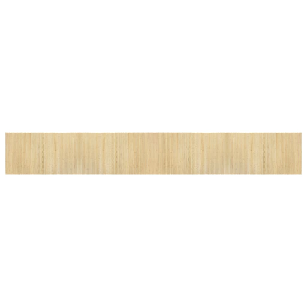 vidaXL Teppich Rechteckig Hell Natur 60x400 cm Bambus