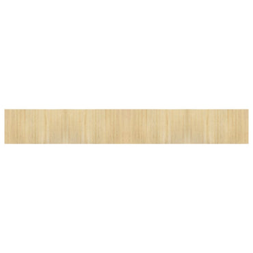 vidaXL Teppich Rechteckig Hell Natur 60x400 cm Bambus