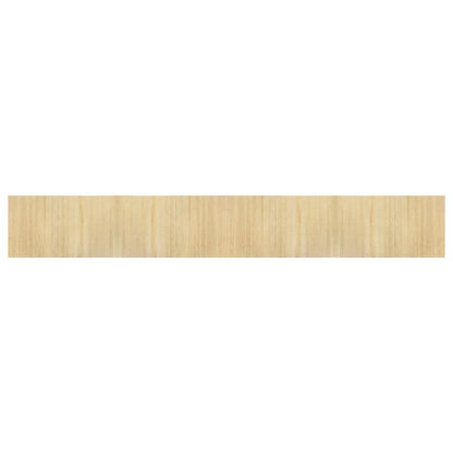 vidaXL Teppich Rechteckig Hell Natur 60x400 cm Bambus