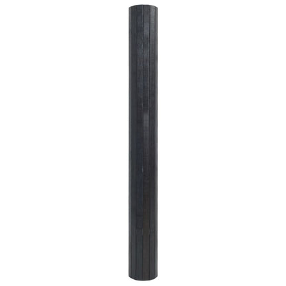 vidaXL Teppich Rechteckig Grau 60x400 cm Bambus