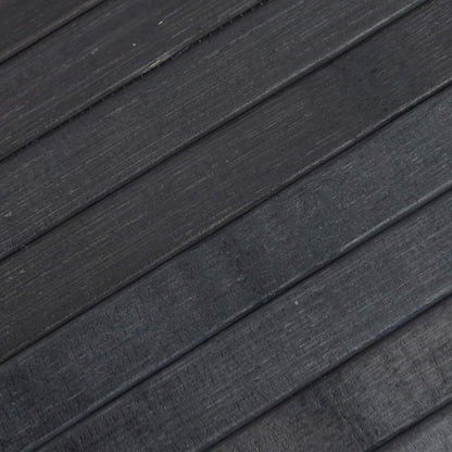 vidaXL Teppich Rechteckig Grau 60x400 cm Bambus