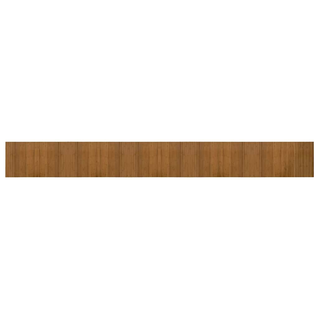 vidaXL Teppich Rechteckig Braun 60x500 cm Bambus