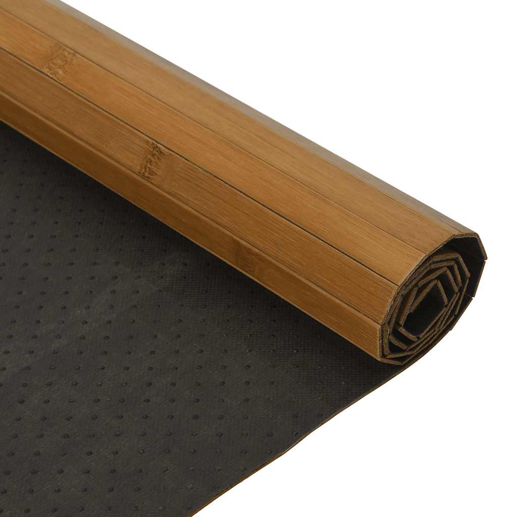 vidaXL Teppich Rechteckig Braun 60x500 cm Bambus