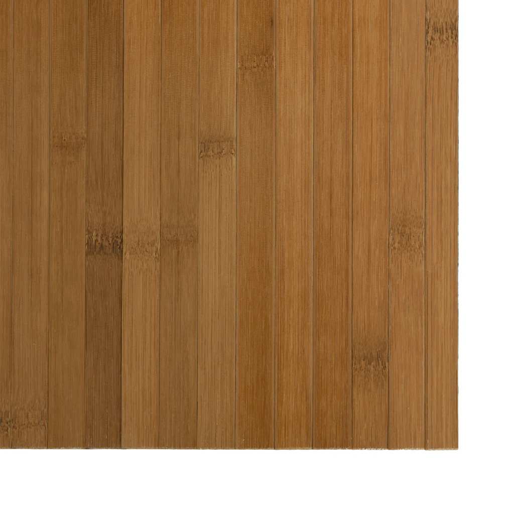 vidaXL Teppich Rechteckig Braun 60x500 cm Bambus
