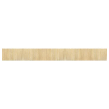 vidaXL Teppich Rechteckig Hell Natur 60x500 cm Bambus