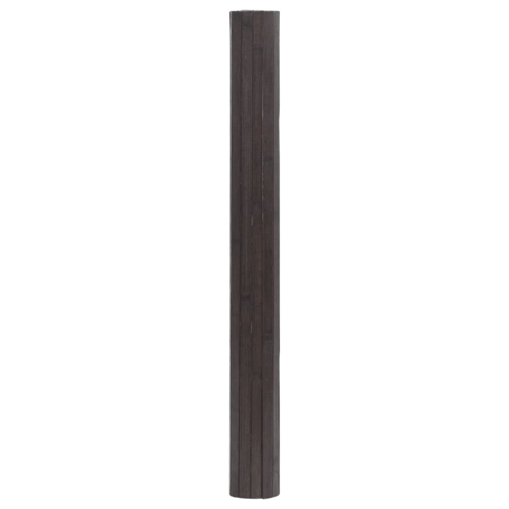 vidaXL Tapis rectangulaire Marron foncé 60x500 cm Bambou